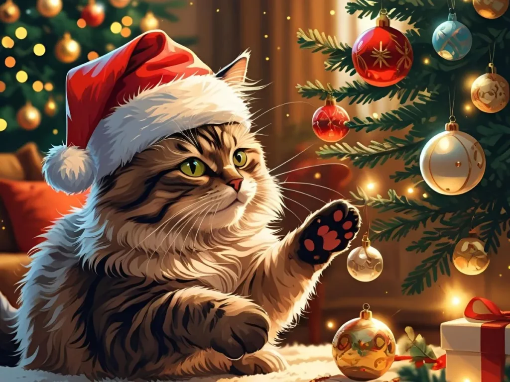 Cat Related Christmas Puns
