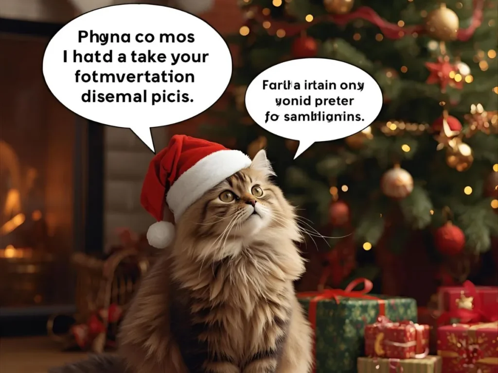Christmas Cat Sayings