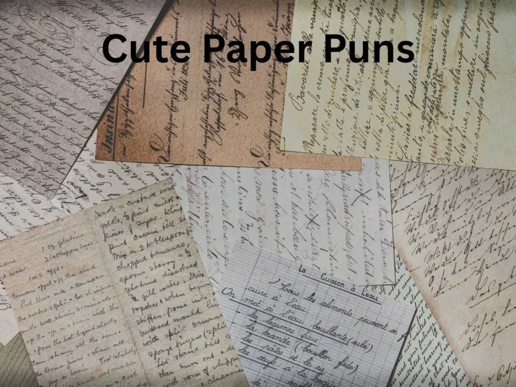 Cute Paper Puns