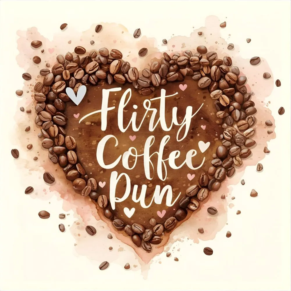Flirty Coffee Love Pun