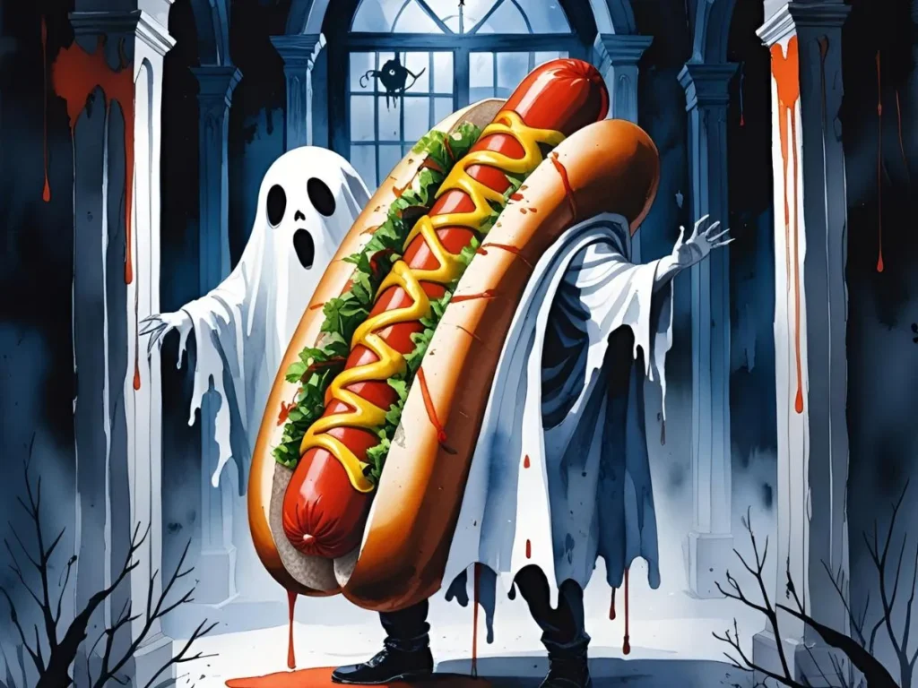 Halloween Hot Dog Puns
