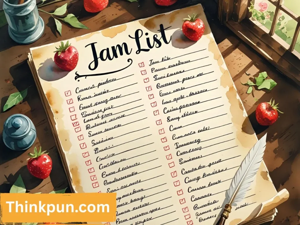 Jam Puns List