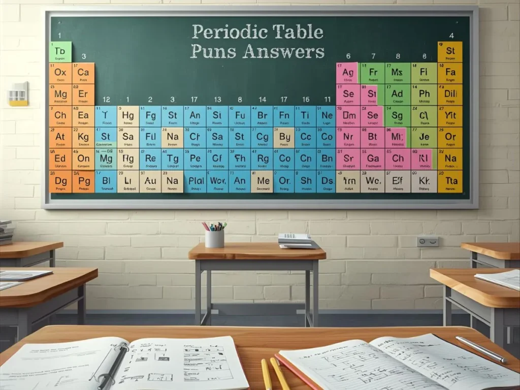Periodic Table Puns Answers