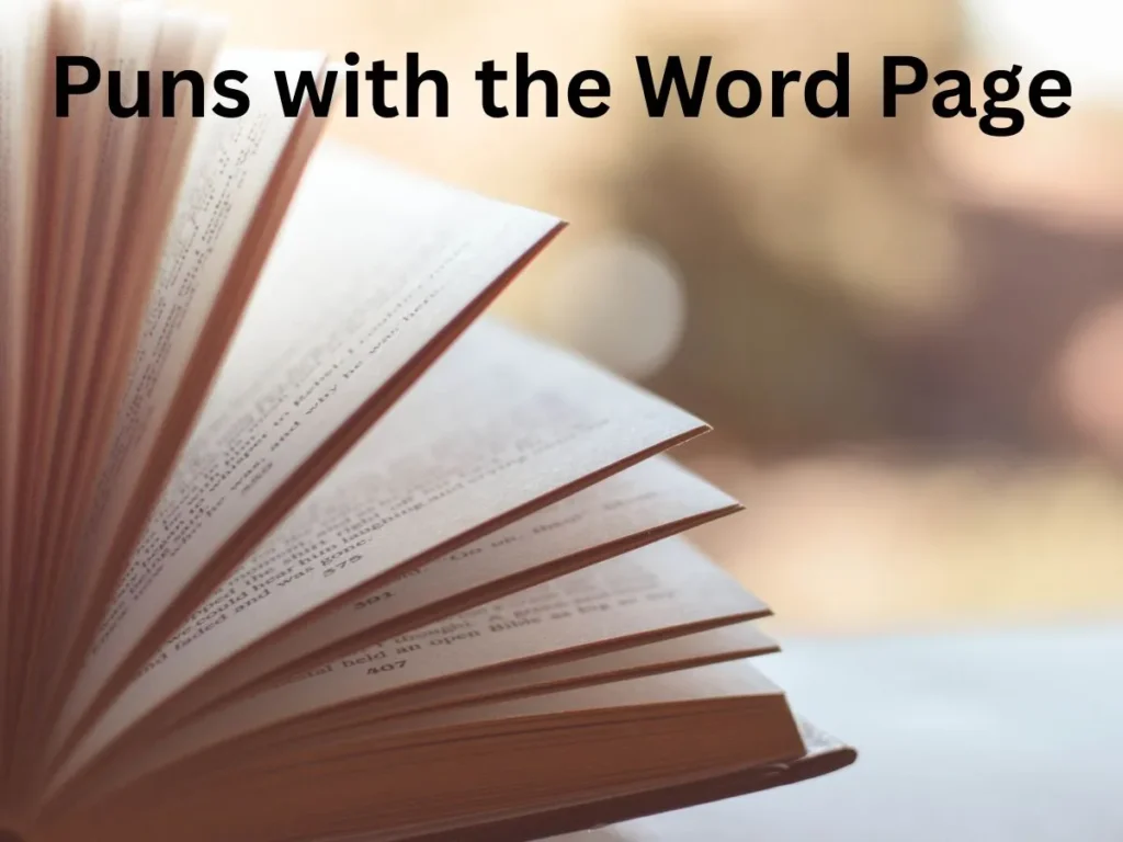 Puns with the Word Page