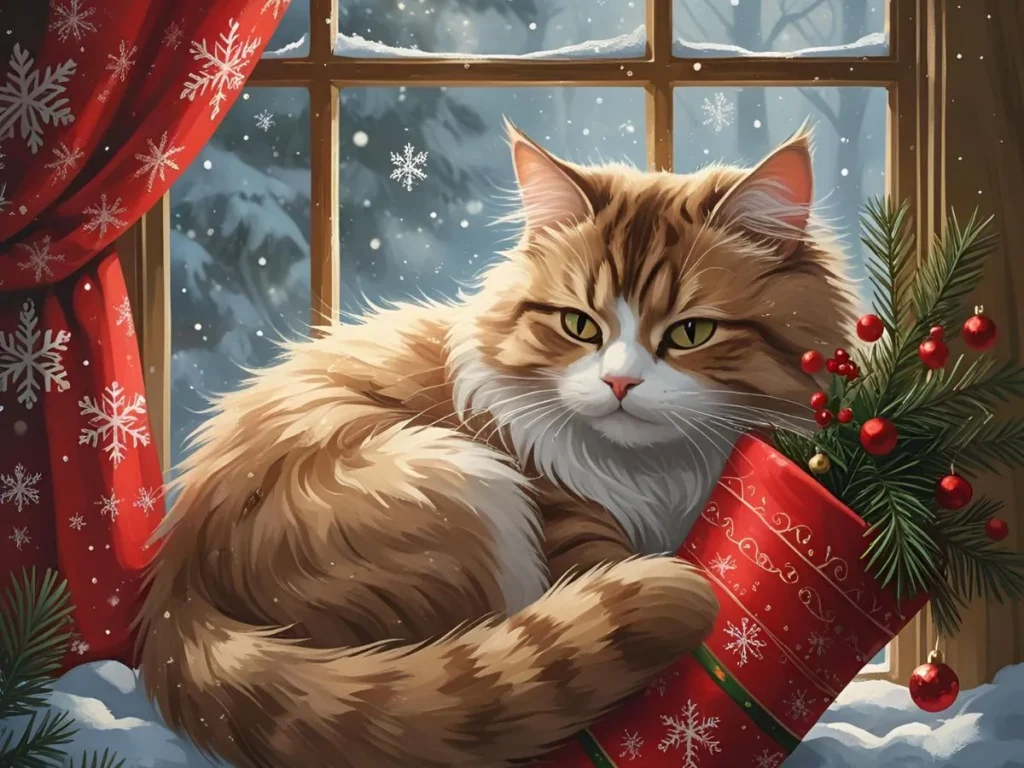 Short Christmas Cat Puns