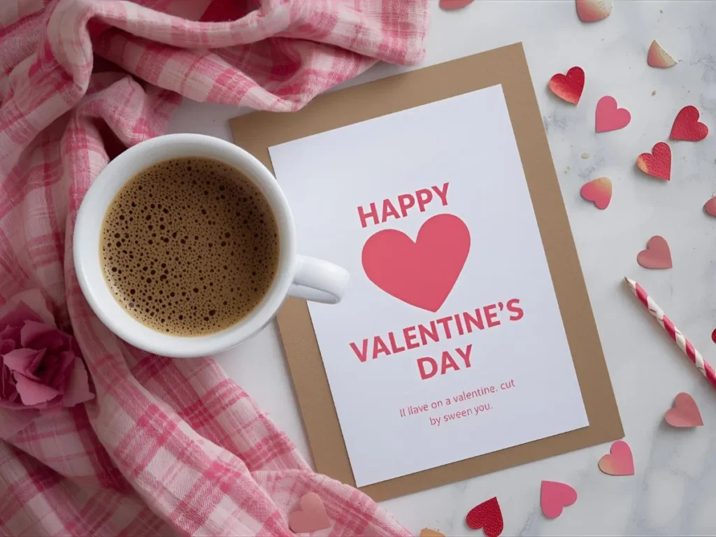 Coffee Valentines Day Card