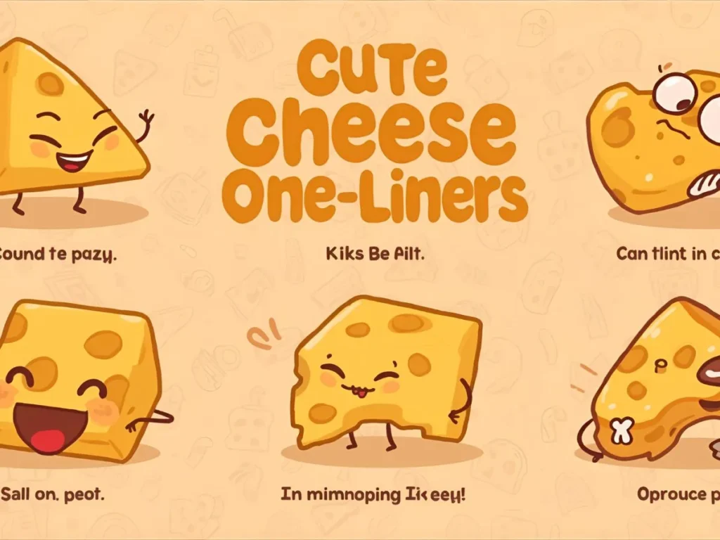 Cute Cheese Puns One-Liners