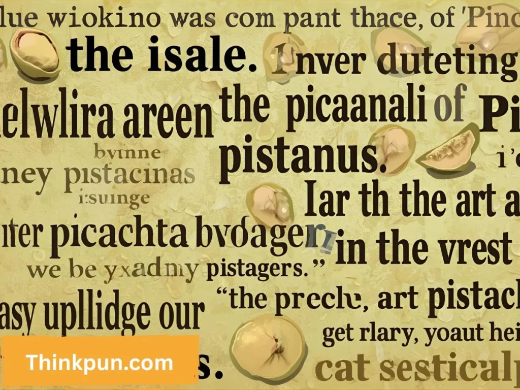 Pistachio Puns One Liners