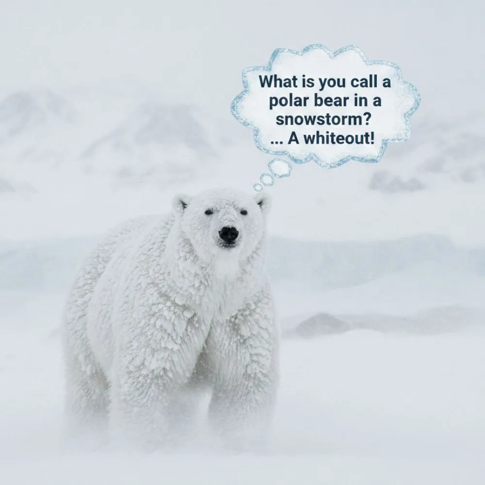 Polar Bear In a Snowstorm Joke