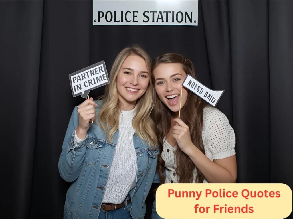 Punny Police Quotes for Friends