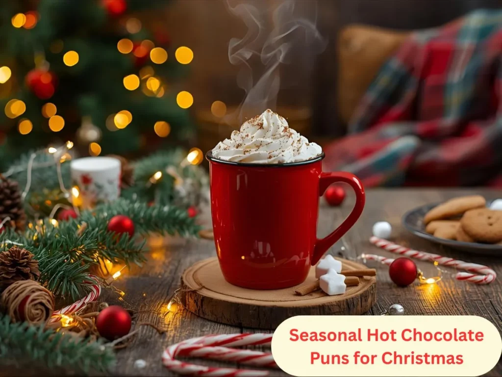 Seasonal Hot Chocolate Puns for Christmas