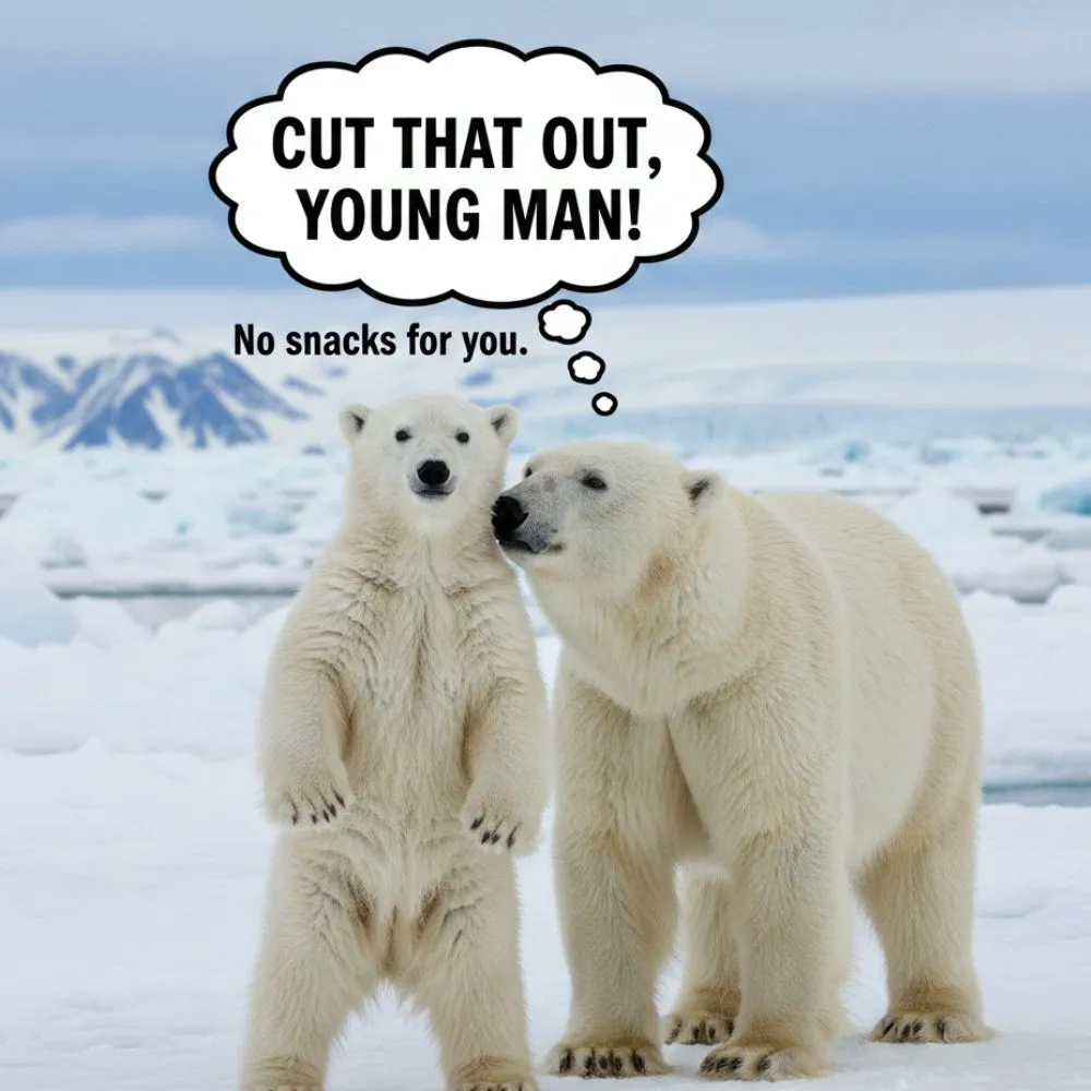 What Do You Say To a Misbehaving Polar bear