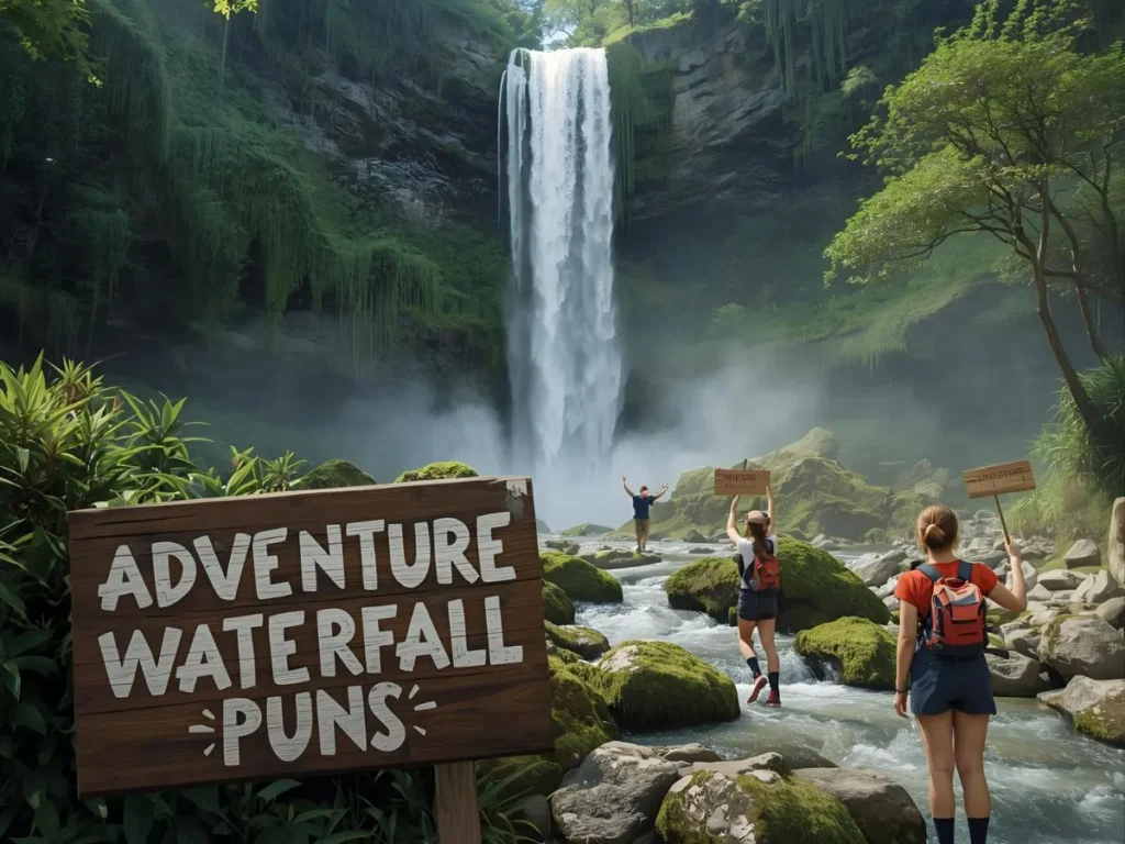 Adventure Waterfall Puns