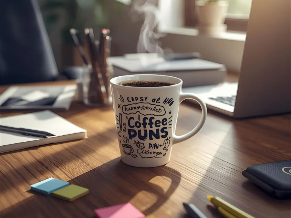 Cute Coffee Puns for Work & Office