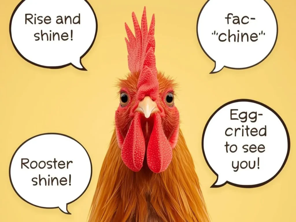 Cute Rooster Puns