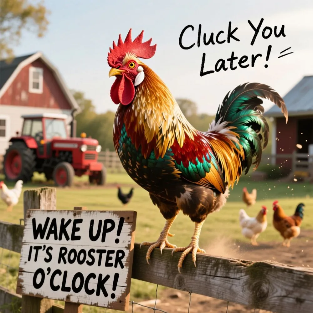  Hilarious Rooster Quotes and Sayings