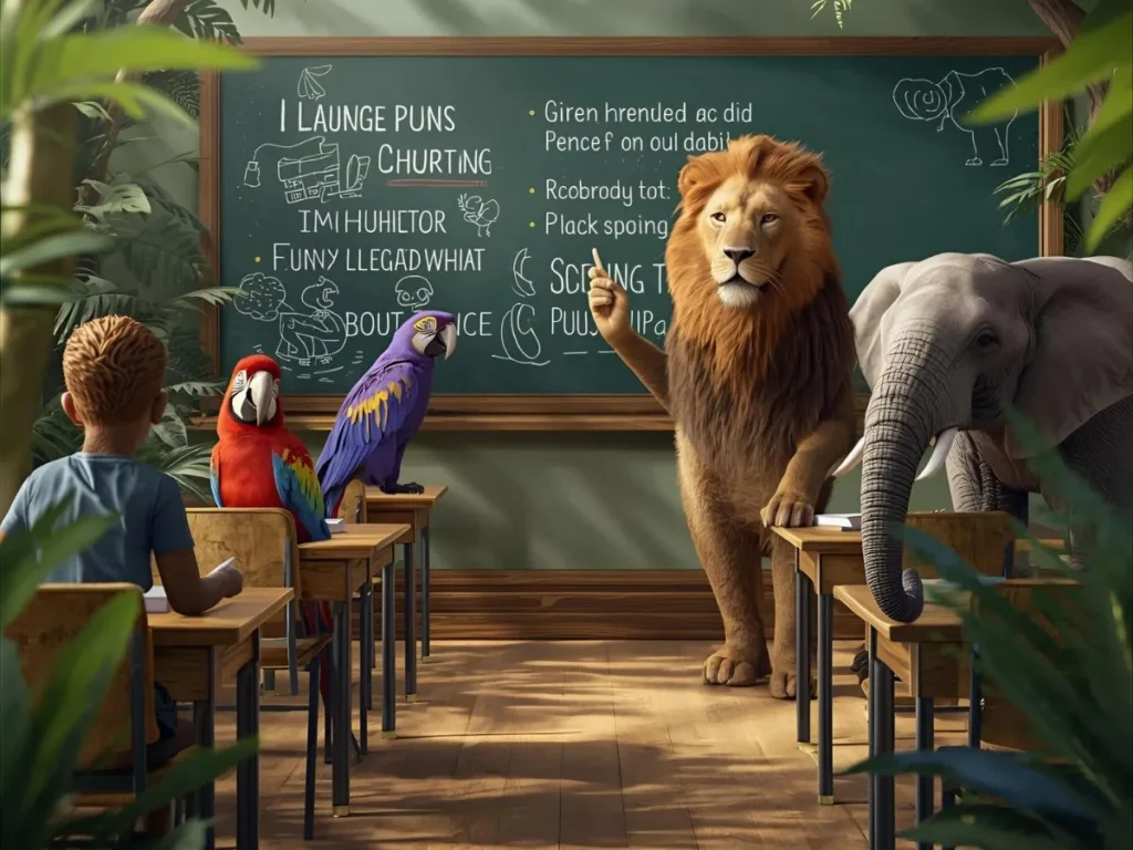 Jungle Puns for School & Learning