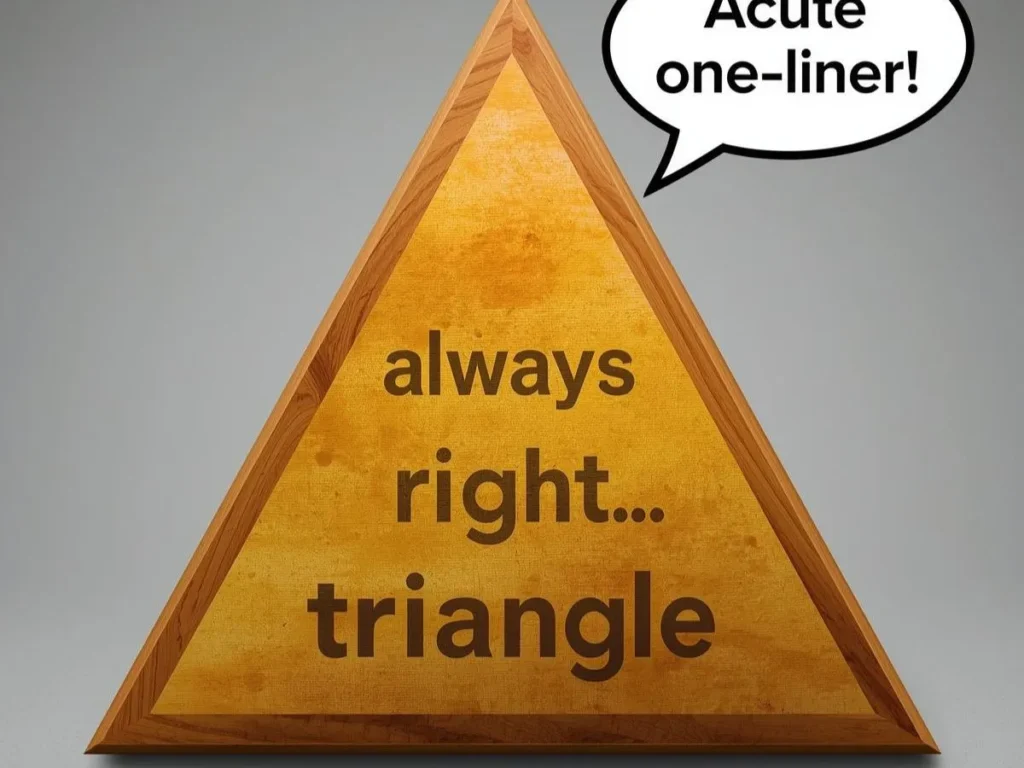 One Liner Triangle Puns