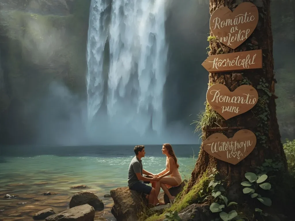 Romantic Waterfall Puns