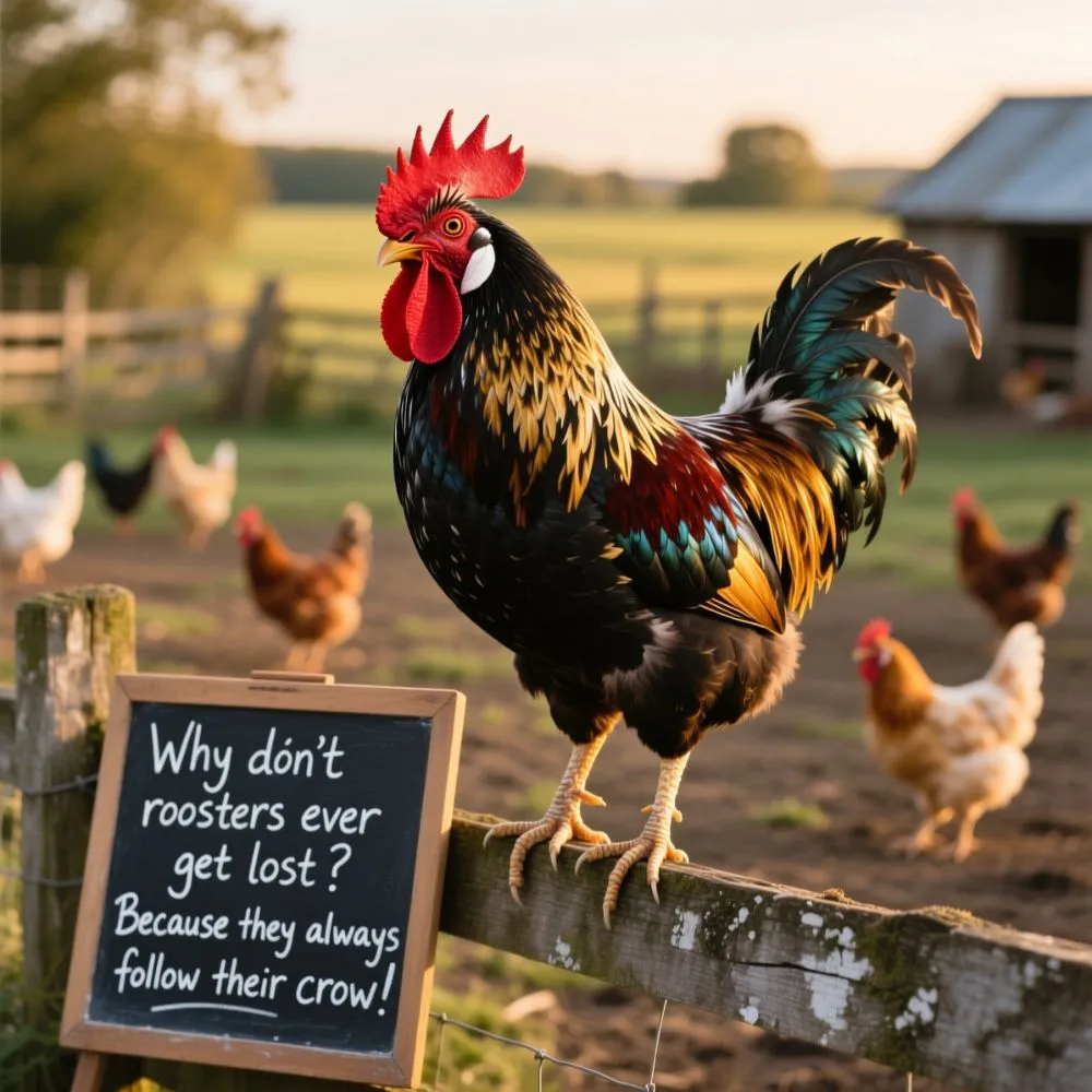 Rooster Jokes One-Liners