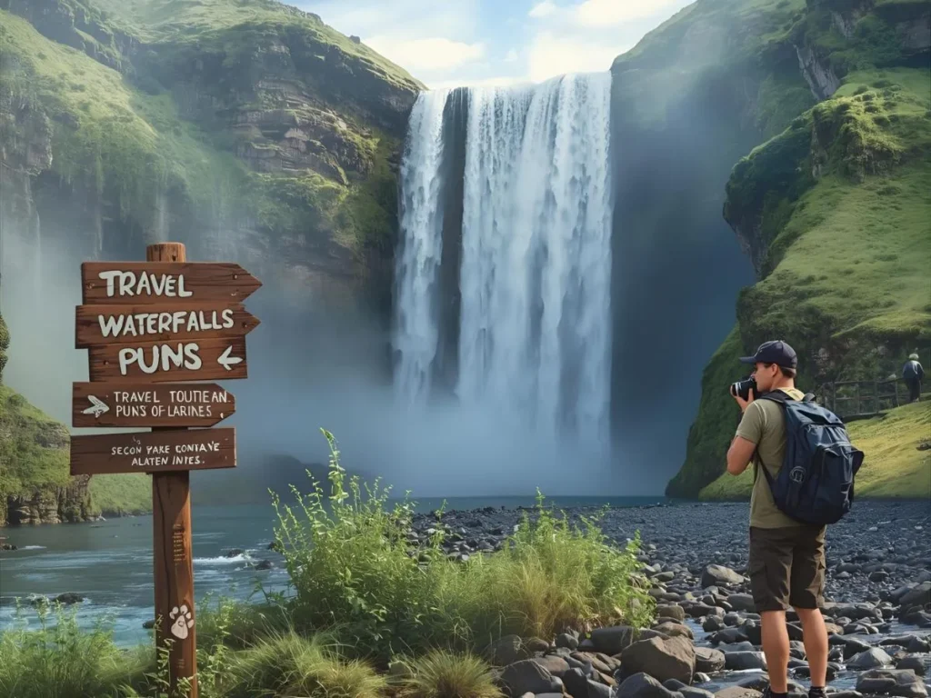 Travel Waterfall Puns