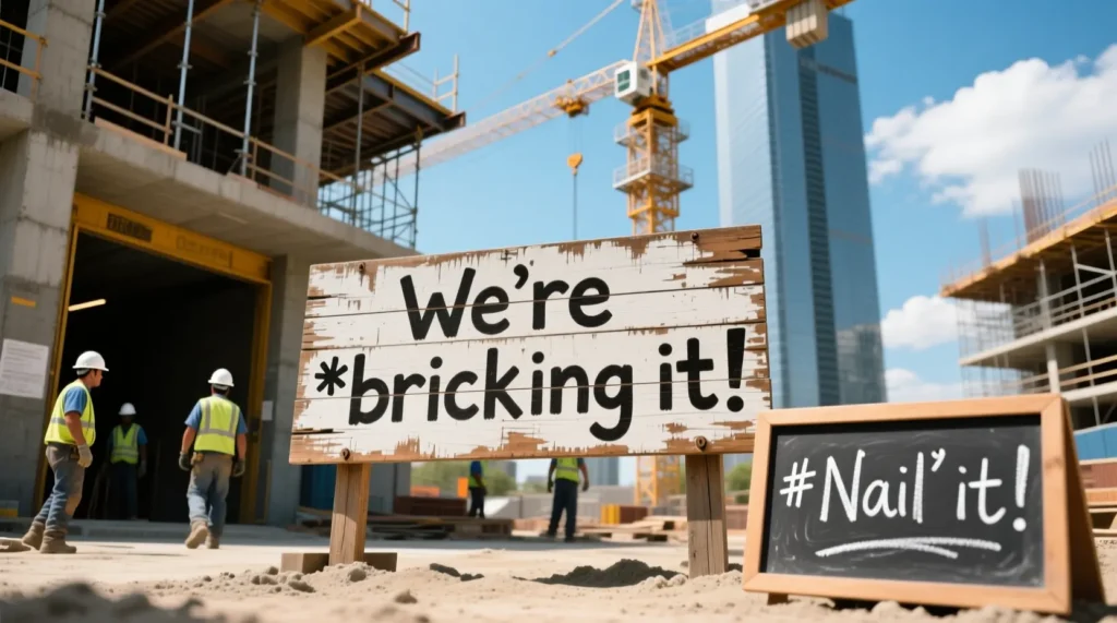 Construction Puns for Instagram Captions