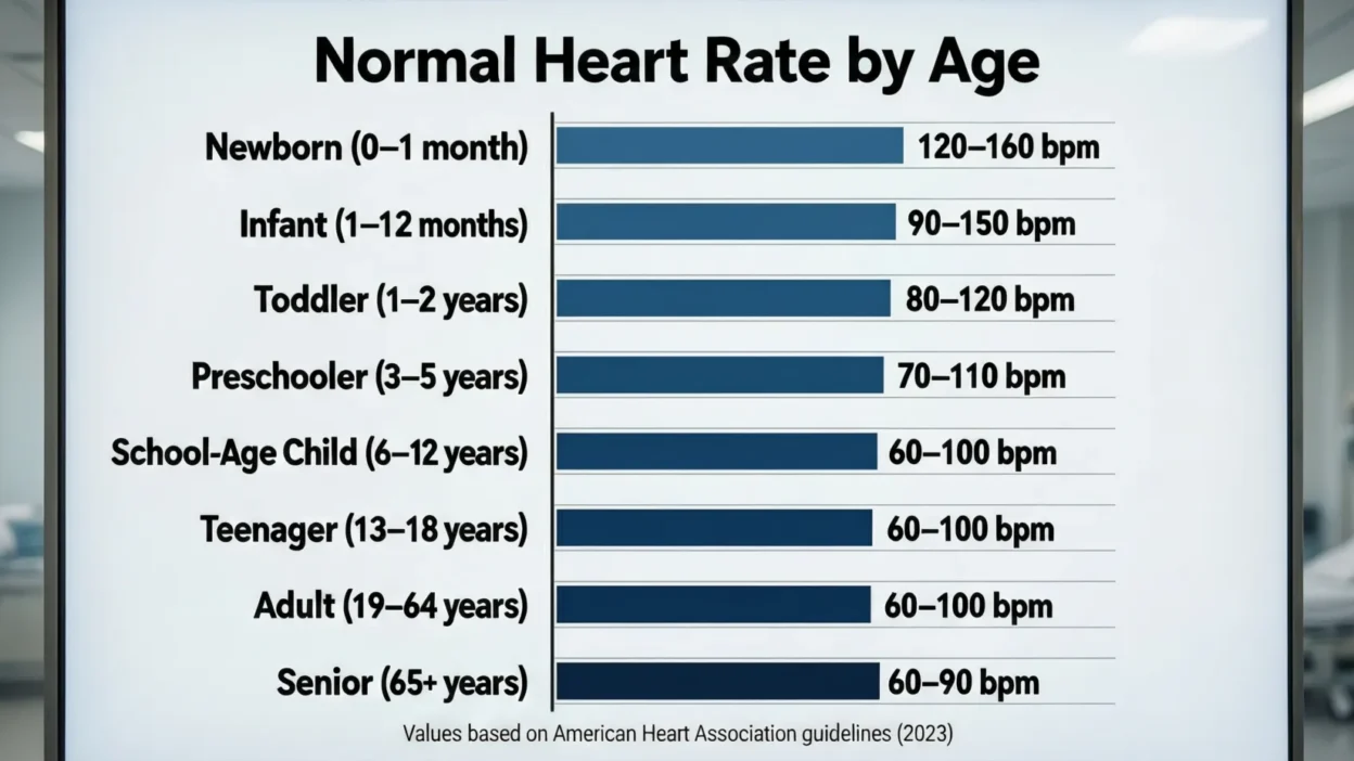 Normal Heart Rate by Age