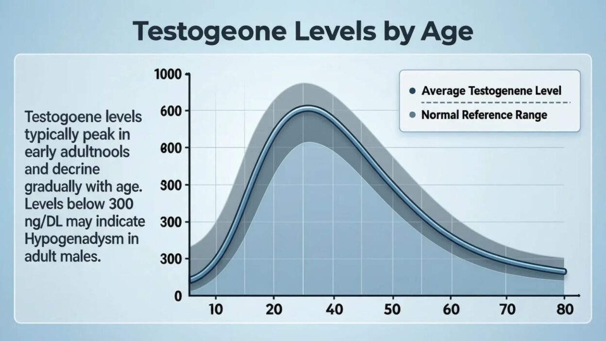 Testosterone Levels by Age Chart