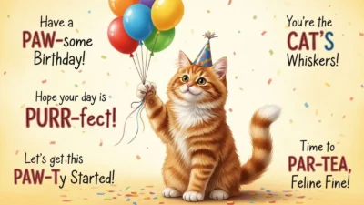 Cat Birthday Puns