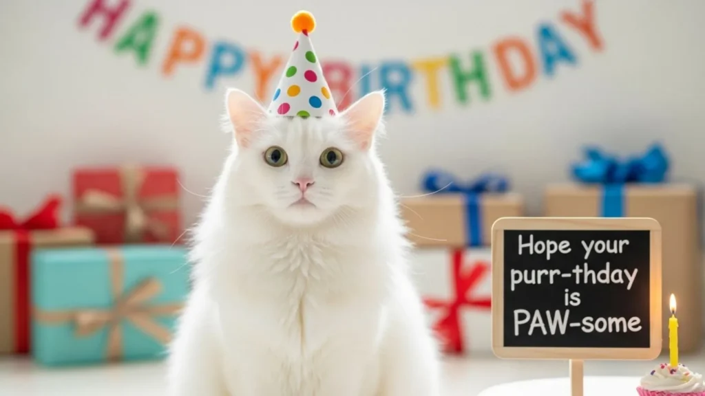 Classic Cat Birthday Puns for Cards and Captions