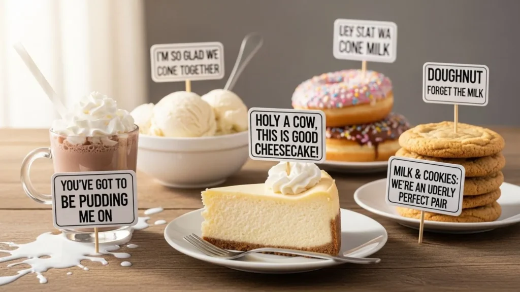 Milk Puns for Desserts & Sweets