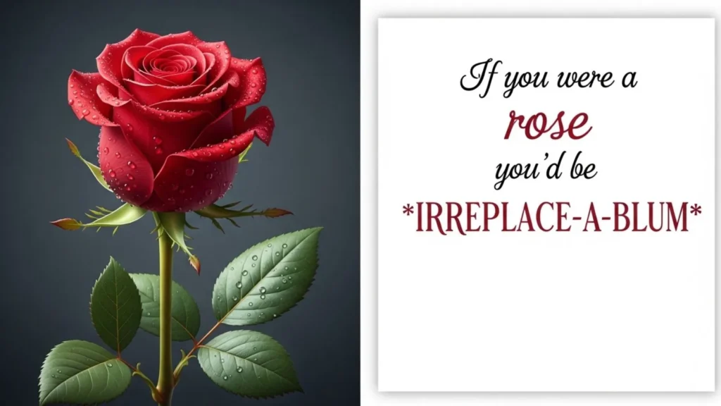 Romantic & Valentine Rose Puns
