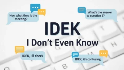 IDEK Meaning in Text