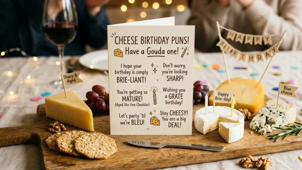 Cheese Birthday Puns for Cards