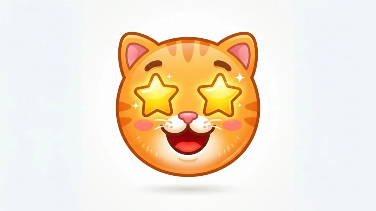 Cat Star Eyes Emoji