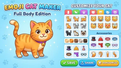 Emoji Cat Maker Full Body