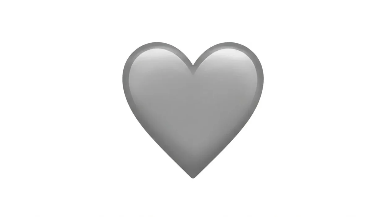 Gray Heart Emoji