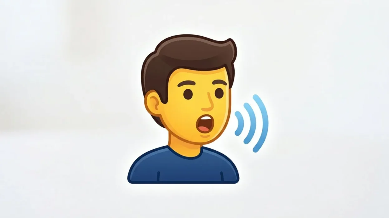 Person Talking Emoji