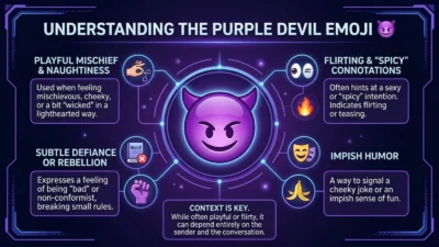 Purple Devil Emoji Meaning